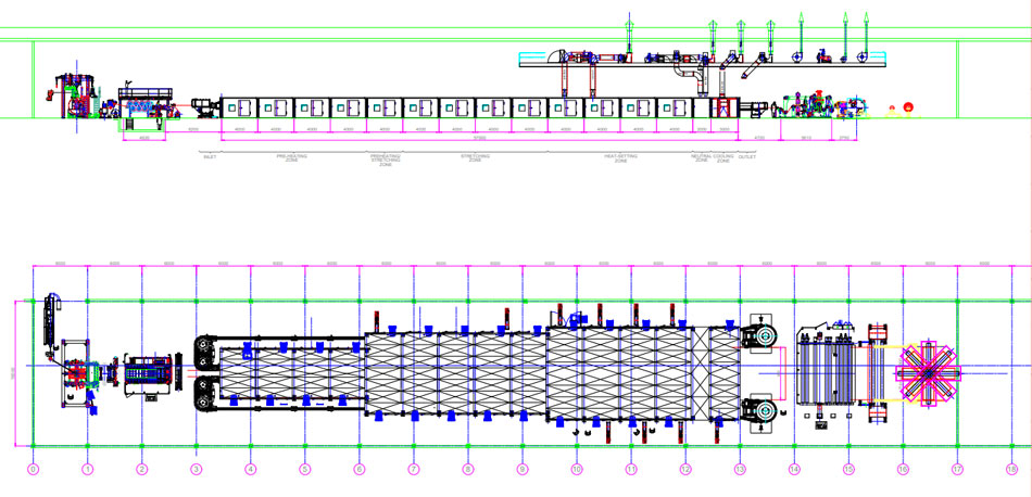 Layout of the Dry process line (One Production line case)